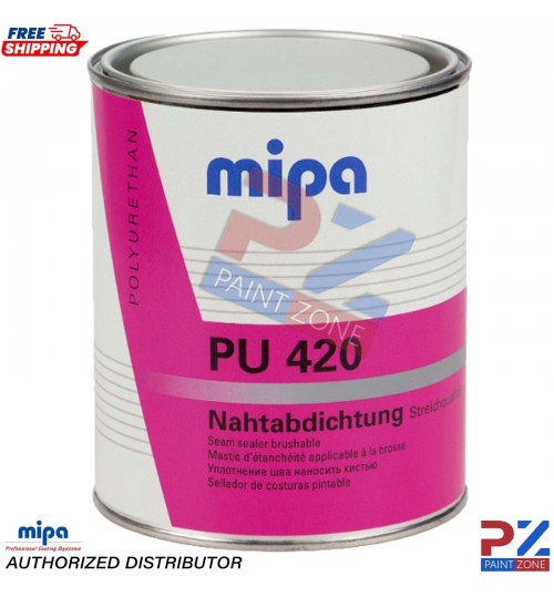 MIPA PU 420 Seam Sealer 1KG Polyurethane Adhesive Sealant Tin Grey