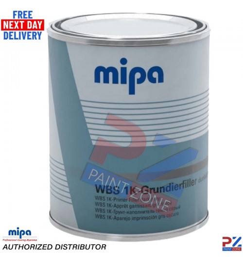 MIPA WBS 1K GRUNDIERFILLER WATERBASED PRIMER 1L - DARK GREY