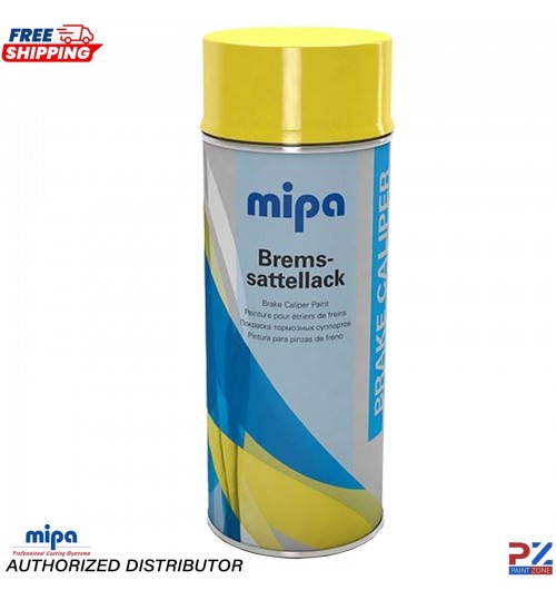 Mipa Brake Caliper Paint Spray 400ml - Yellow High-Temp Aerosol Coating