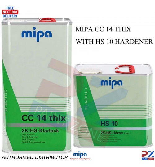 MIPA CC14 THIX 2K HS Clearcoat + HS10 Hardener 7.5L - Professional Auto Finish