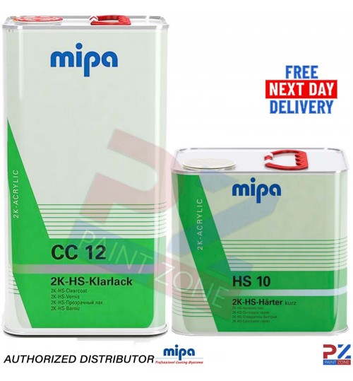 MIPA CC12 HS Show Finish 7.5L - 2K Clearcoat Kit with HS10 Fast Hardener