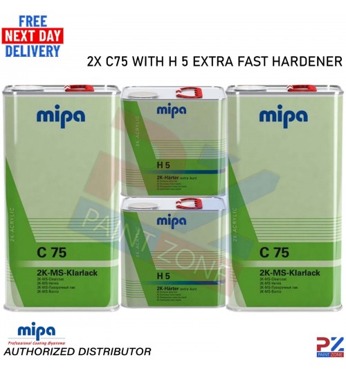 Mipa AC HS Ford Diamond White 1L + H10 Hardener 1.5L Kit – 2K Car Paint