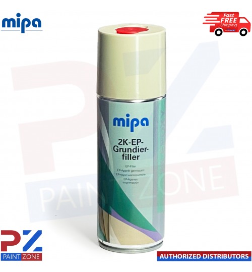 MIPA 2K EPOXY PRIMER FILLER Spray with Hardener 400ml Car Paint Aerosol