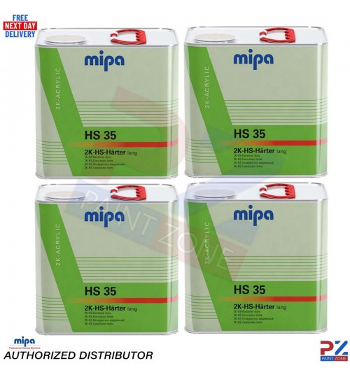 4x MIPA HS35 Hardener 2.5L – Slow 2K Acrylic for CC12, CC9, OC, CX4