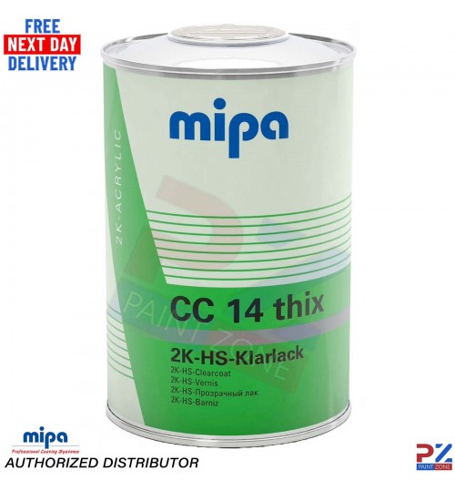 MIPA CC14 Thix Clearcoat Lacquer – 1L 2K HS High Gloss Automotive Paint