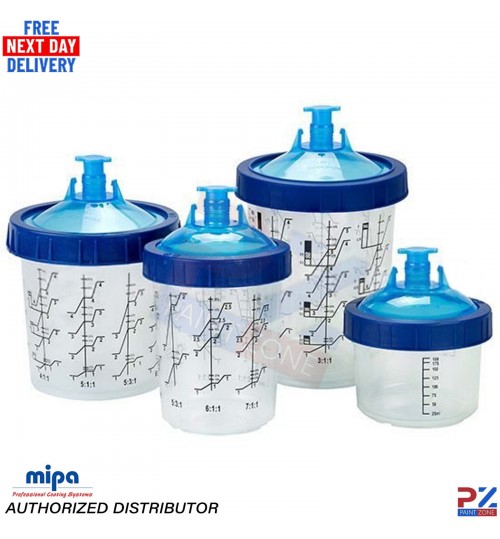 MP PCS 650ml Disposable Paint Pots + 190 Micron Filter – Mixing Cup System