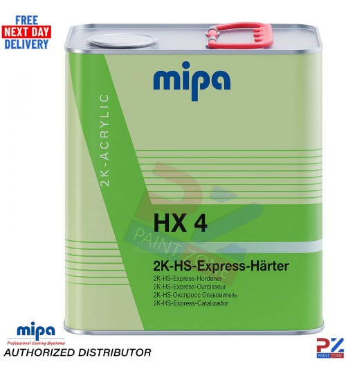 MIPA HX4 2K EXPRESS HS Hardener – 2.5L for CX4 Clear Coat Lacquer