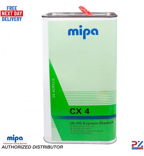 MIPA 5L CX4 Express 2K Clearcoat – HS Lacquer – Ideal for Smart Repairs