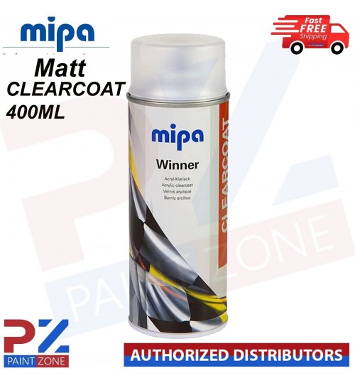 MIPA WINNER SERIES MATT CLEARCOAT PAINT SPRAY AEROSOL - 400ML
