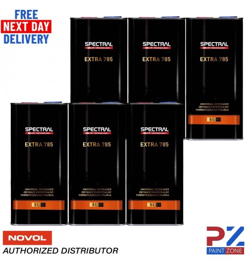 6X NOVOL SPECTRAL EXTRA 785 UNIVERSAL DEGREASER 5L - PREMIUM PANEL WIPE