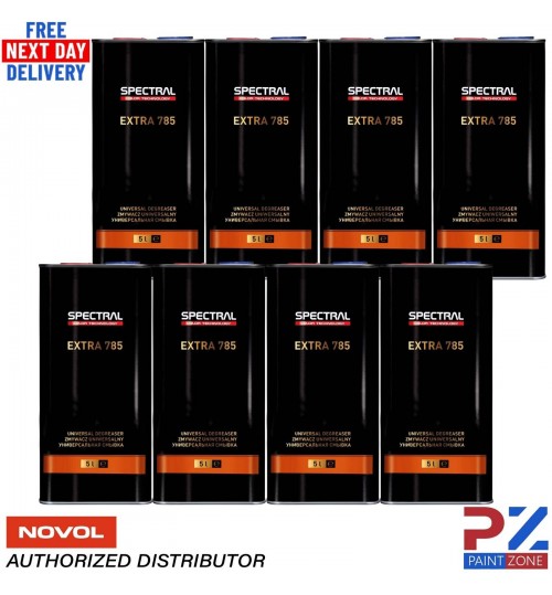 8X NOVOL SPECTRAL EXTRA 785 UNIVERSAL DEGREASER 5L - PREMIUM PANEL WIPE