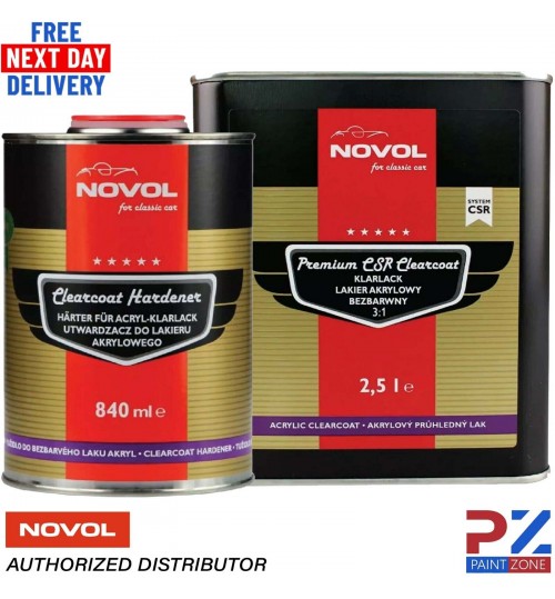 Novol for Classic Car Premium CSR Clearcoat Lacquer Kit 3:1 Set