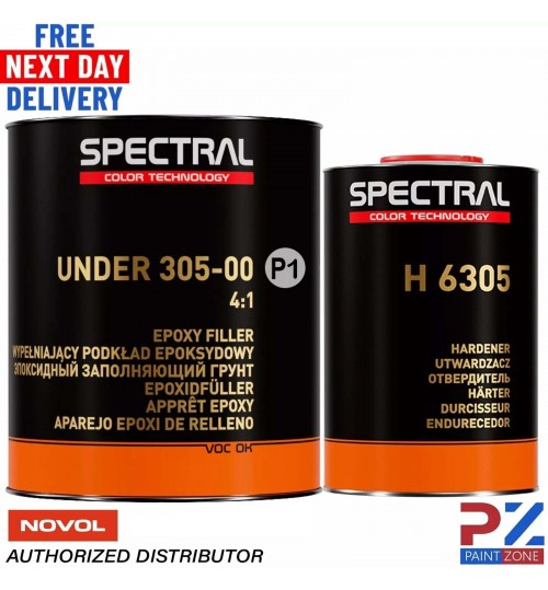 Novol Spectral UNDER 305-00 P1 WHITE EPOXY FILLER with H 6305 3.5L KIT