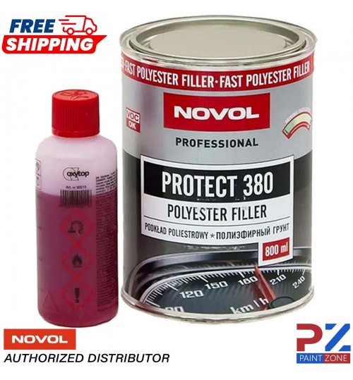NOVOL PROTECT 380 POLYESTER SPRAY FILLER PRIMER KIT WITH 0.8L HARDENER
