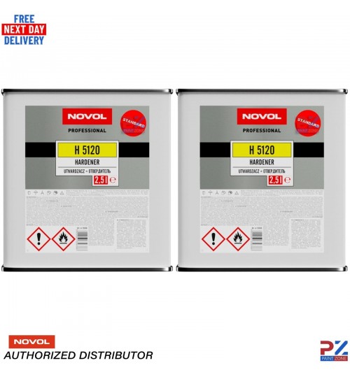 2X NOVOL H5120 Hardener 2.5L – Standard 2K HS Clearcoat & Automotive Paint