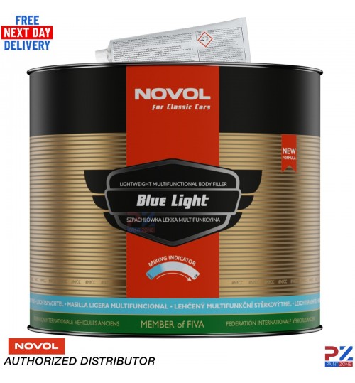 Novol Blue Light Body Filler 3.6kg – Lightweight Classic Car Body Repair Filler