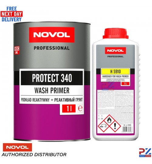 Novol Protect 340 2K Reactive Wash Primer 2L + H5910 Hardener – Anti Corrosion