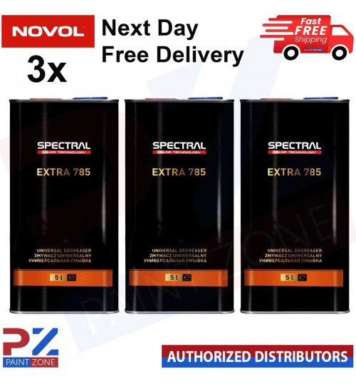 3 X NOVOL SPECTRAL EXTRA 785 UNIVERSAL DEGREASER 5L - PREMIUM PANEL WIPE
