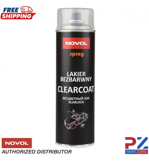 NOVOL LAKIER BEZBARWNY CLEARCOAT SPRAY 1K FAST DRYING LACQUER AEROSOL 500ML