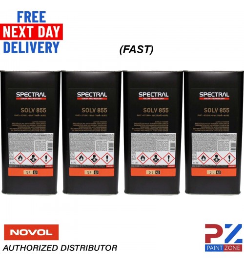 4 x Novol SPECTRAL SOLV 855 FAST 5L Acrylic Thinner