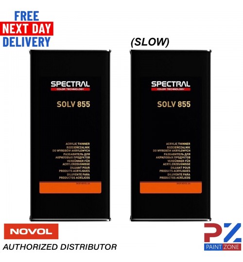 2 x Novol SPECTRAL SOLV 855 SLOW 5L Acrylic Thinner