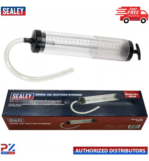 Sealey AK54 Oil Suction Vacuum Transfer Syringe Gun Pump Extractor Gearbox 550ml
