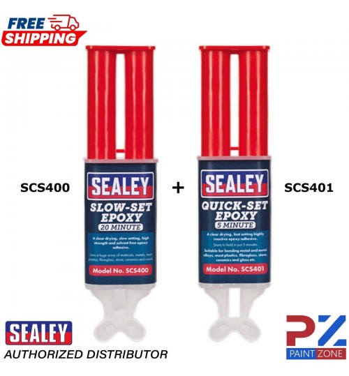 Sealey SCS400 & SCS401 Epoxy Adhesive Slow Set 20 Minute & Quick-Set 5 Minute