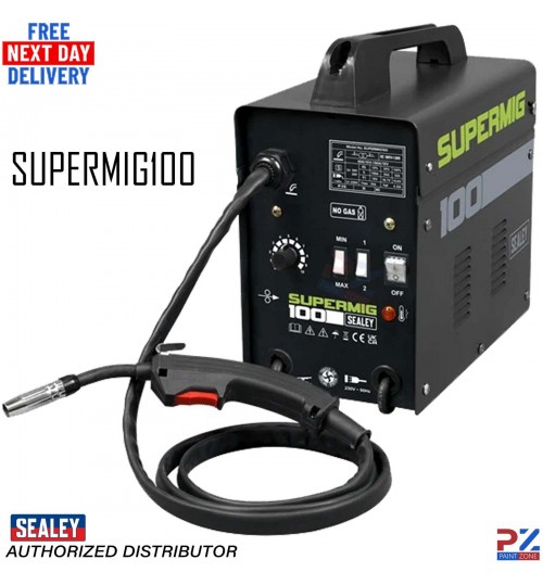Sealey SUPERMIG100 Gasless MIG Welder 100A 230V – Portable Welding Machine