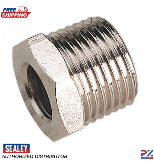 Sealey 1/2" Male to 1/4" Female BSP Air Line Adaptor – SA1/1214F Connector