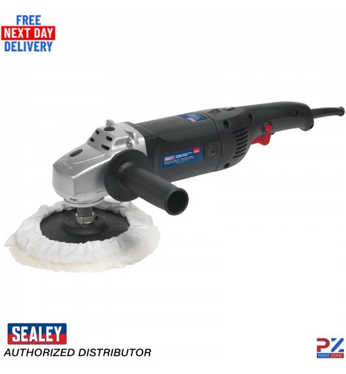 Sealey MS900PS 1300W 6 Speed 170mm Electric Sander Polisher + Polishing Bonnet