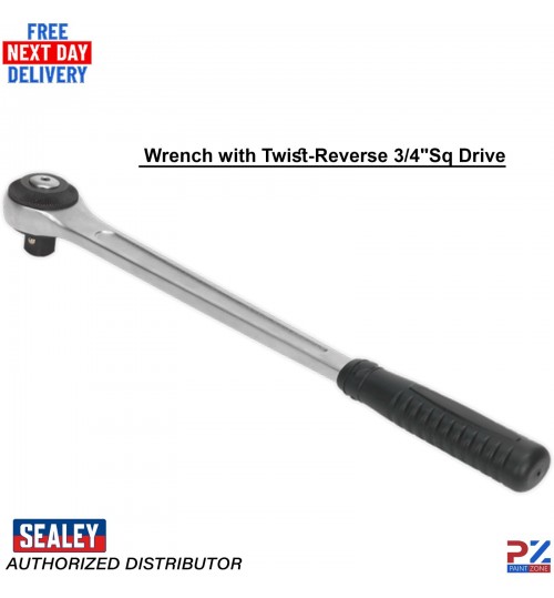 Sealey AK6690 3/4" Drive Ratchet Wrench – Twist Reverse Heavy Duty Tool